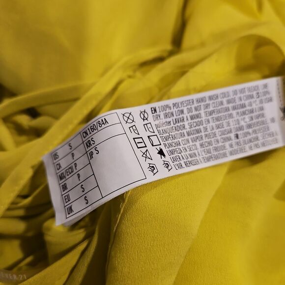 FOREVER 21 Yellow Swim Coverup sz S - Picture 6 of 7